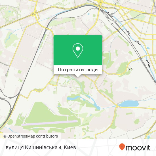 Карта вулиця Кишинівська 4