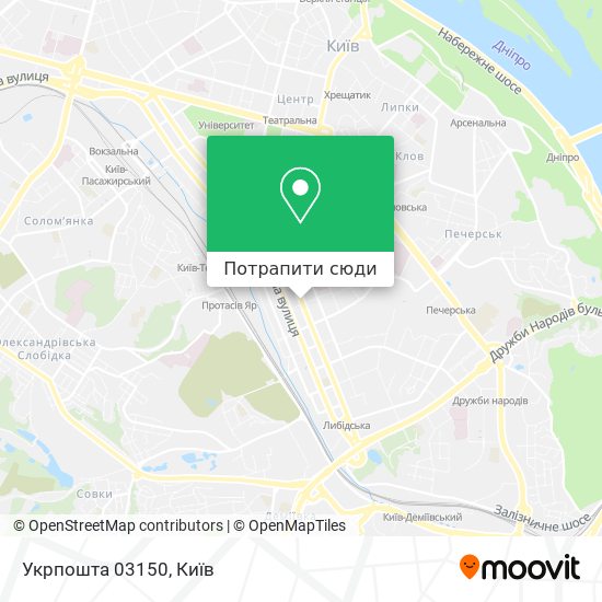 Карта Укрпошта 03150