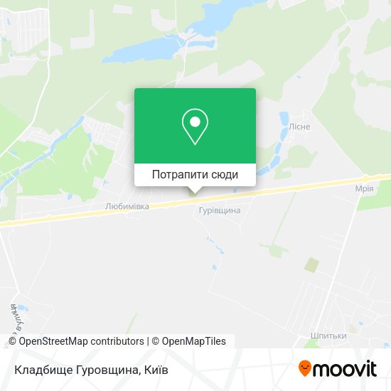 Карта Кладбище Гуровщина