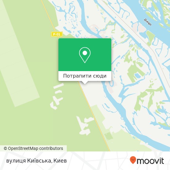 Карта вулиця Київська