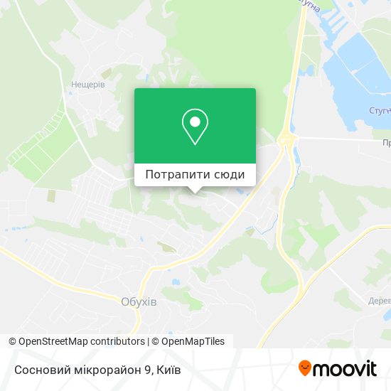 Карта Сосновий мікрорайон 9