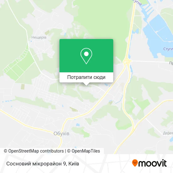 Карта Сосновий мікрорайон 9