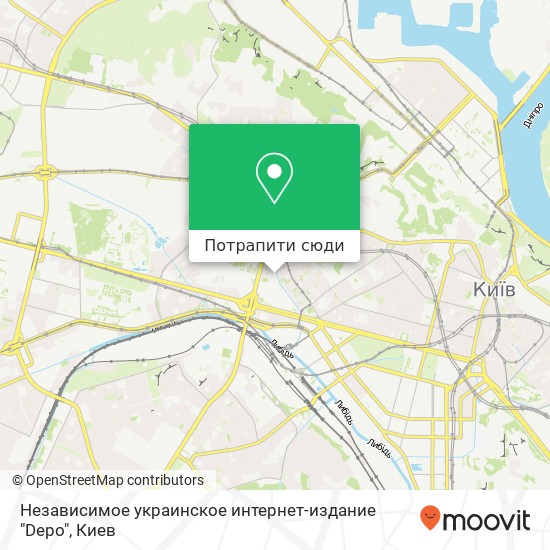 Карта Независимое украинское интернет-издание "Depo"