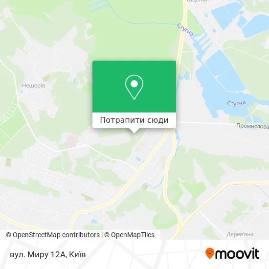 Карта вул. Миру 12А