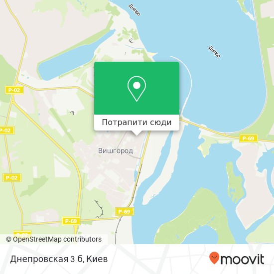 Карта Днепровская 3 б