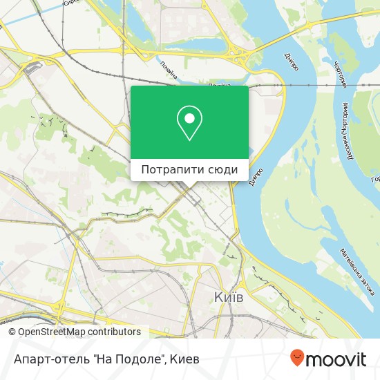 Карта Апарт-отель "На Подоле"