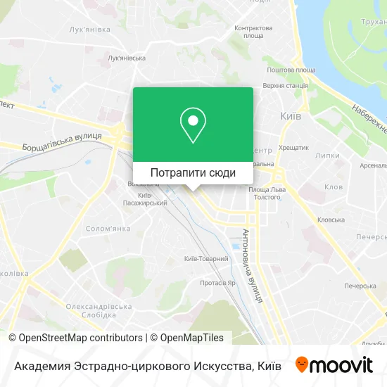 Карта Академия Эстрадно-циркового Искусства