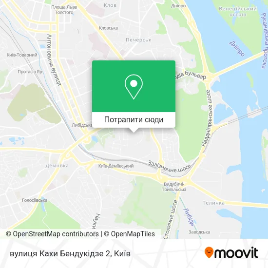 Карта вулиця Кахи Бендукідзе 2