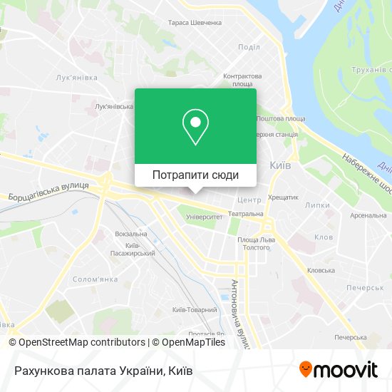 Карта Рахункова палата України