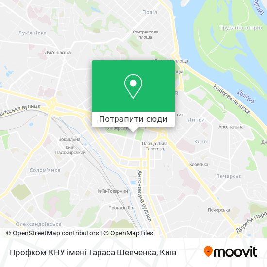 Карта Профком КНУ імені Тараса Шевченка