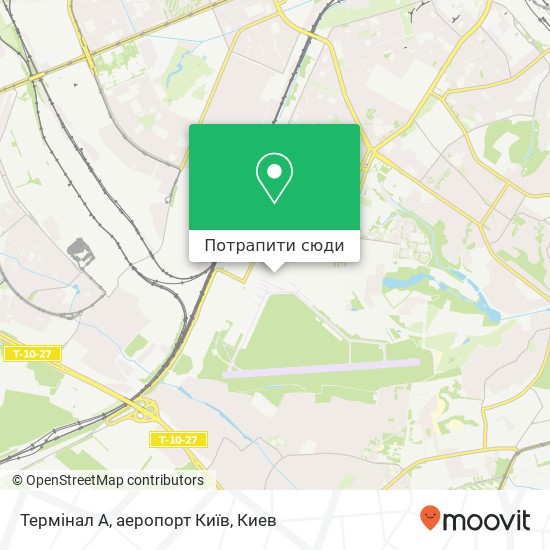 Карта Термінал А, аеропорт Київ