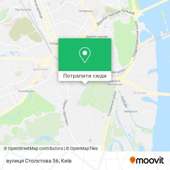 Карта вулиця Столєтова 56