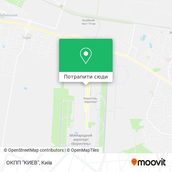 Карта ОКПП "КИЕВ"