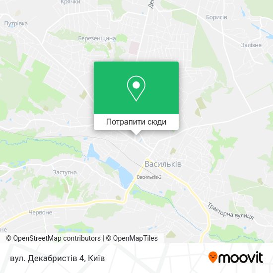 Карта вул. Декабристів 4