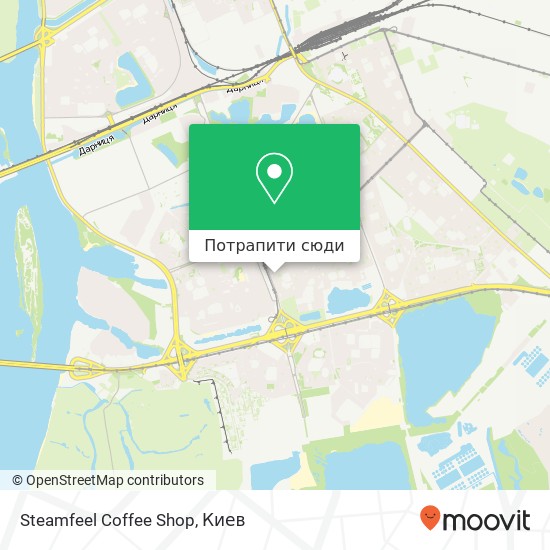 Карта Steamfeel Coffee Shop, Петра Григоренка проспект, 27 Київ 02068