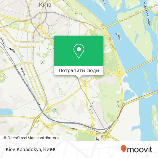 Карта Kiev, Kapadokya, Лесі Українки бульвар, 34 Київ 01133