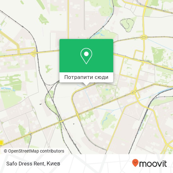 Карта Safo Dress Rent, Івана Лепсе бульвар, 8 Київ 03142