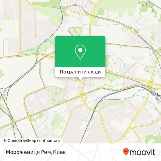 Карта Морожениця Рим, Київ 03057