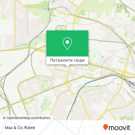 Карта Max & Co, Київ 03057