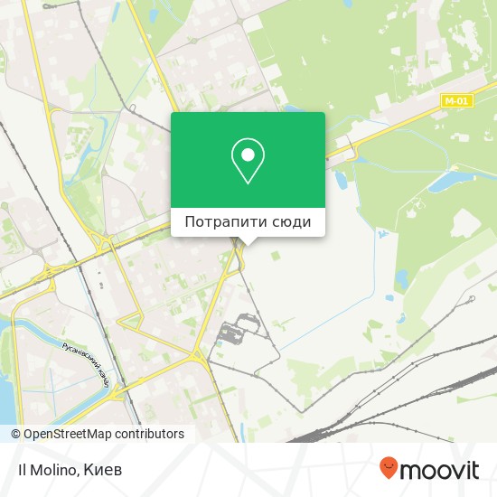 Карта Il Molino, Гната Хоткевича вулиця Київ 02094