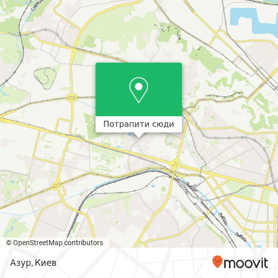 Карта Азур, Ванди Василевської вулиця, 11 Київ 04116