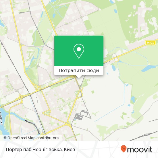 Карта Портер паб Чернігівська