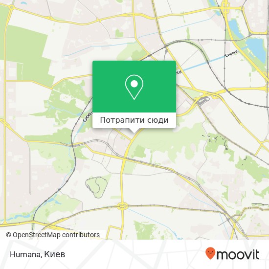Карта Humana, Олени Теліги вулиця, 35