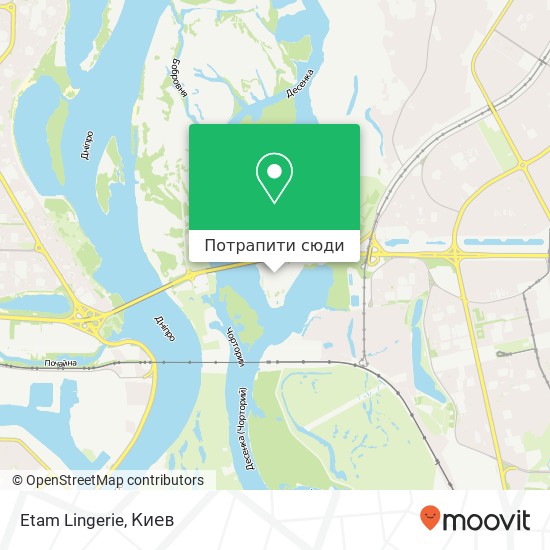 Карта Etam Lingerie, Київ 02218