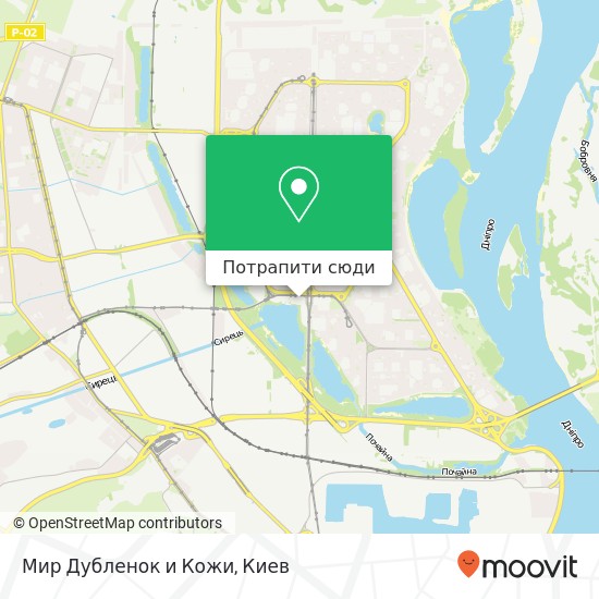 Карта Мир Дубленок и Кожи, Київ 04212