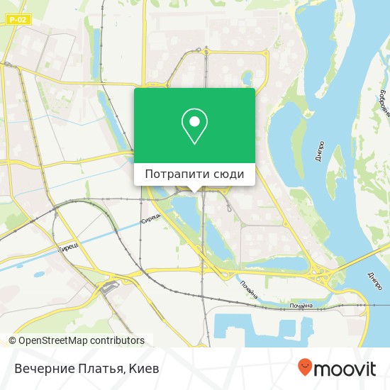 Карта Вечерние Платья, Київ 04212