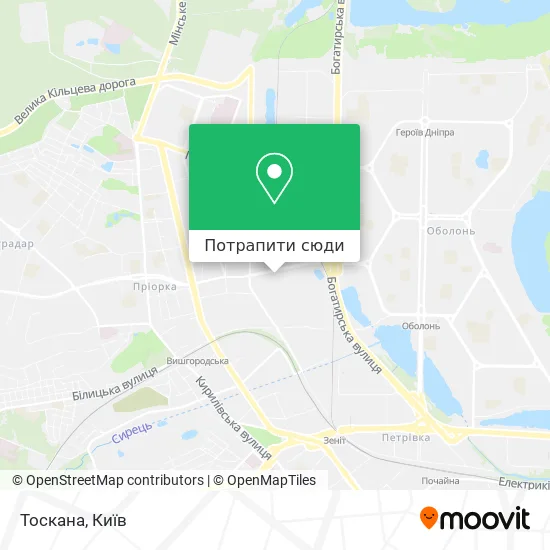 Карта Тоскана