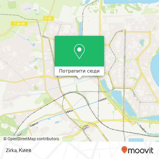 Карта Zirka, Київ 04074