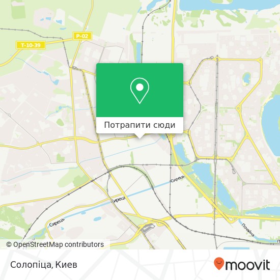 Карта Солопіца, Лугова вулиця, 12 Київ