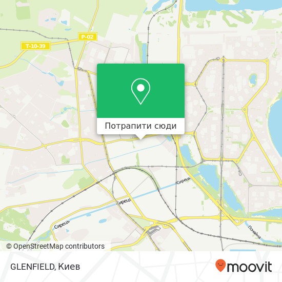 Карта GLENFIELD, Київ 04074