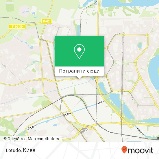 Карта L'etude, Київ 04074