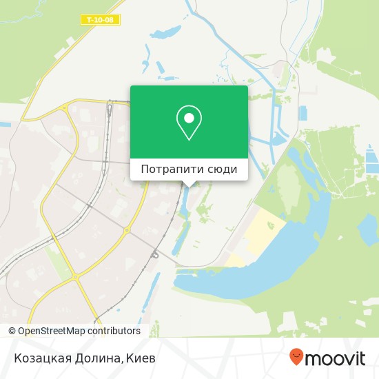 Карта Козацкая Долина, Київ 02222