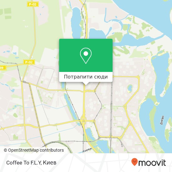 Карта Coffee To F.L.Y, Богатирська вулиця, 6А Київ 04209