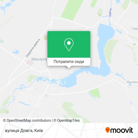 Карта вулиця Довга