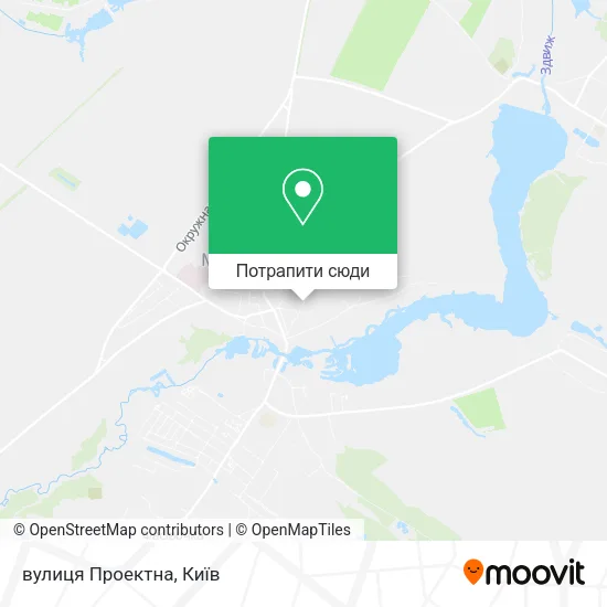 Карта вулиця Проектна