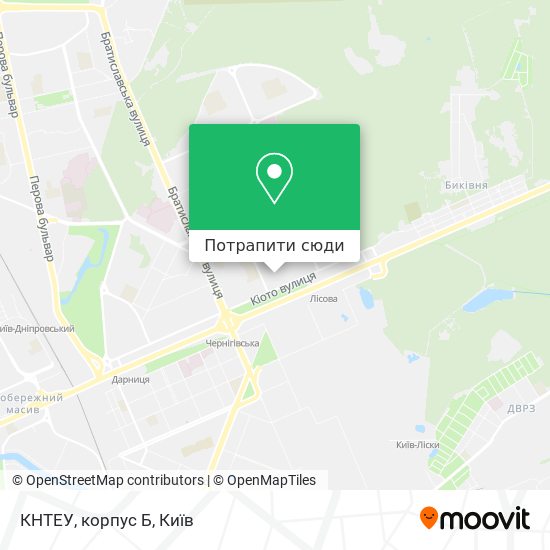Карта КНТЕУ, корпус Б