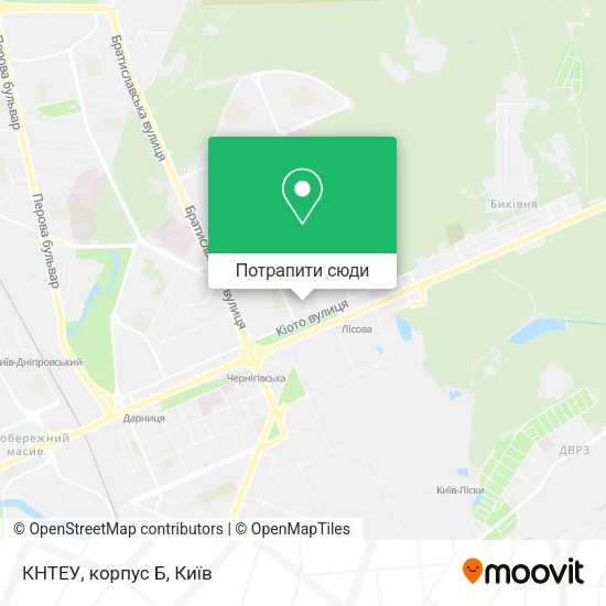 Карта КНТЕУ, корпус Б