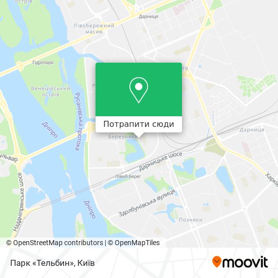 Карта Парк «Тельбин»