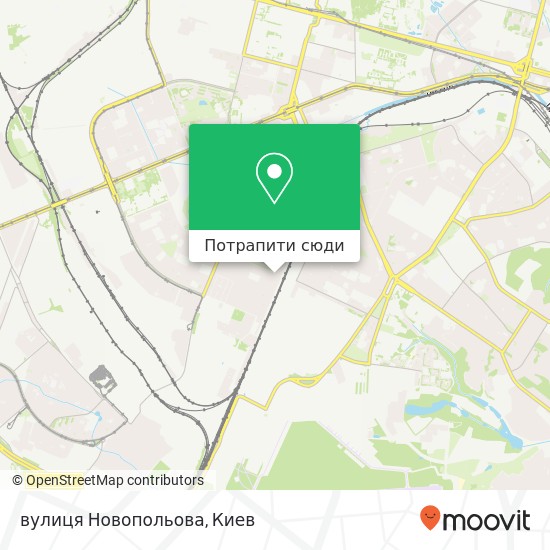 Карта вулиця Новопольова