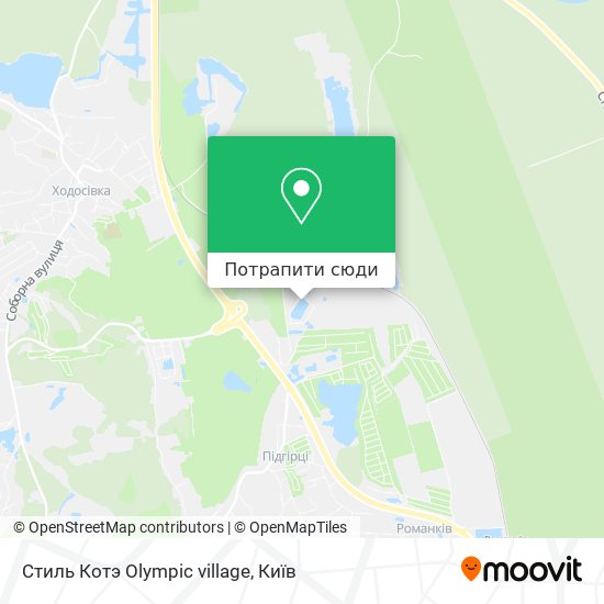 Карта Стиль Котэ Olympic village
