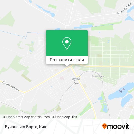 Карта Бучанська Варта