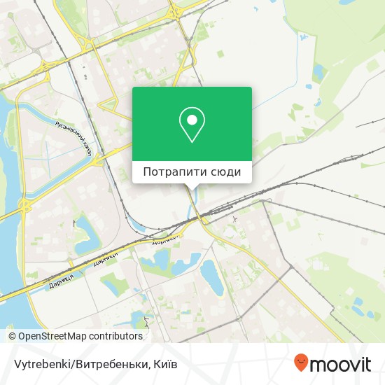 Карта Vytrebenki/Витребеньки