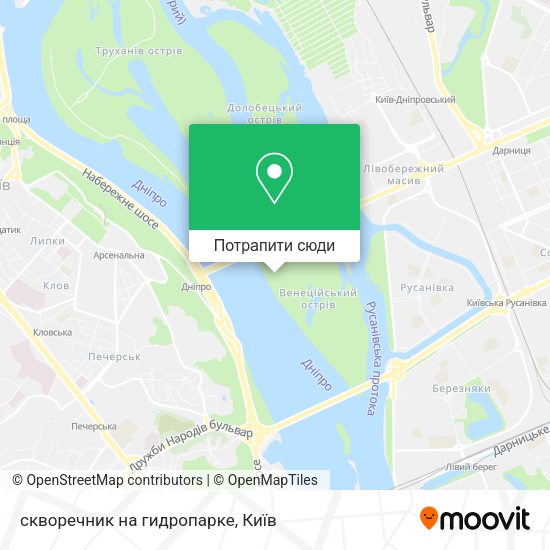 Карта скворечник на гидропарке