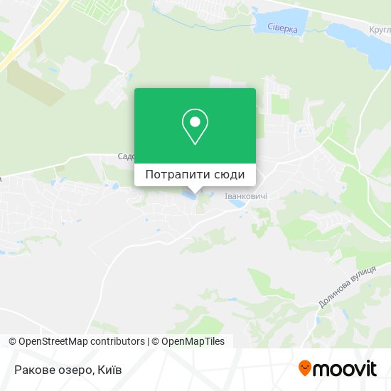 Карта Ракове озеро