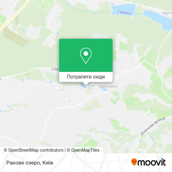 Карта Ракове озеро