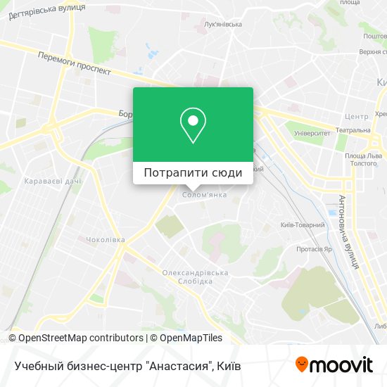 Карта Учебный бизнес-центр "Анастасия"